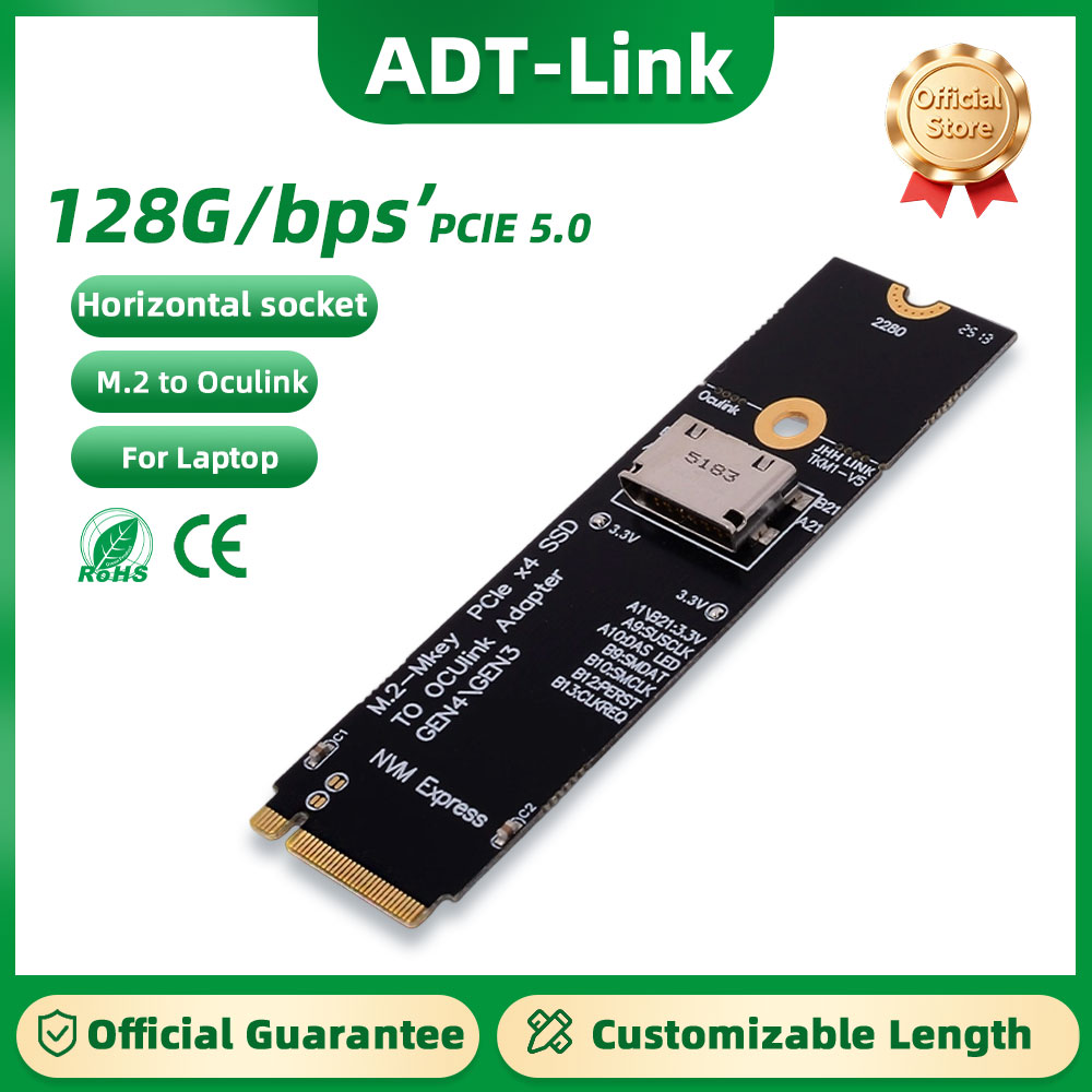 Oculink Egpu Dock Graphics Card - Kartu Ekspansi ADT-Link PCIe 5.0 X4