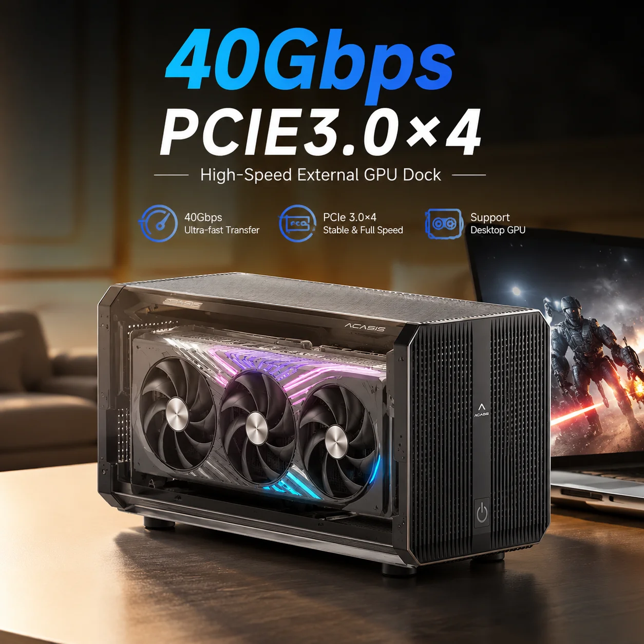 Acasis 40Gbps eGPU Enclosure d - Thunderbolt 4 External Gpu Enclosure ulasan dan harga