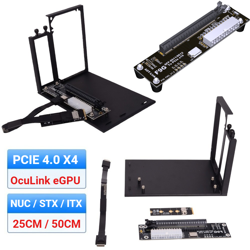 Dock GPU Eksternal F9G-BK7 EGP - Oculink Egpu Dock Graphics Card ulasan dan harga
