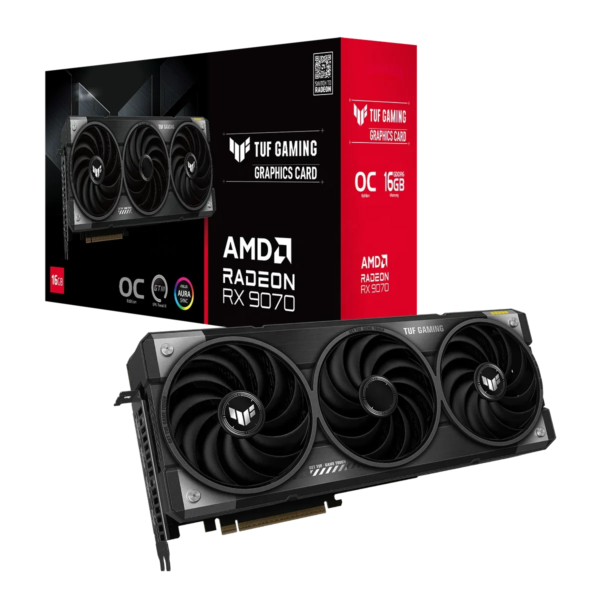 2025 TUF Gaming Radeon RX 9070 - Triple Fan Gaming Graphics Card 16Gb ulasan dan harga