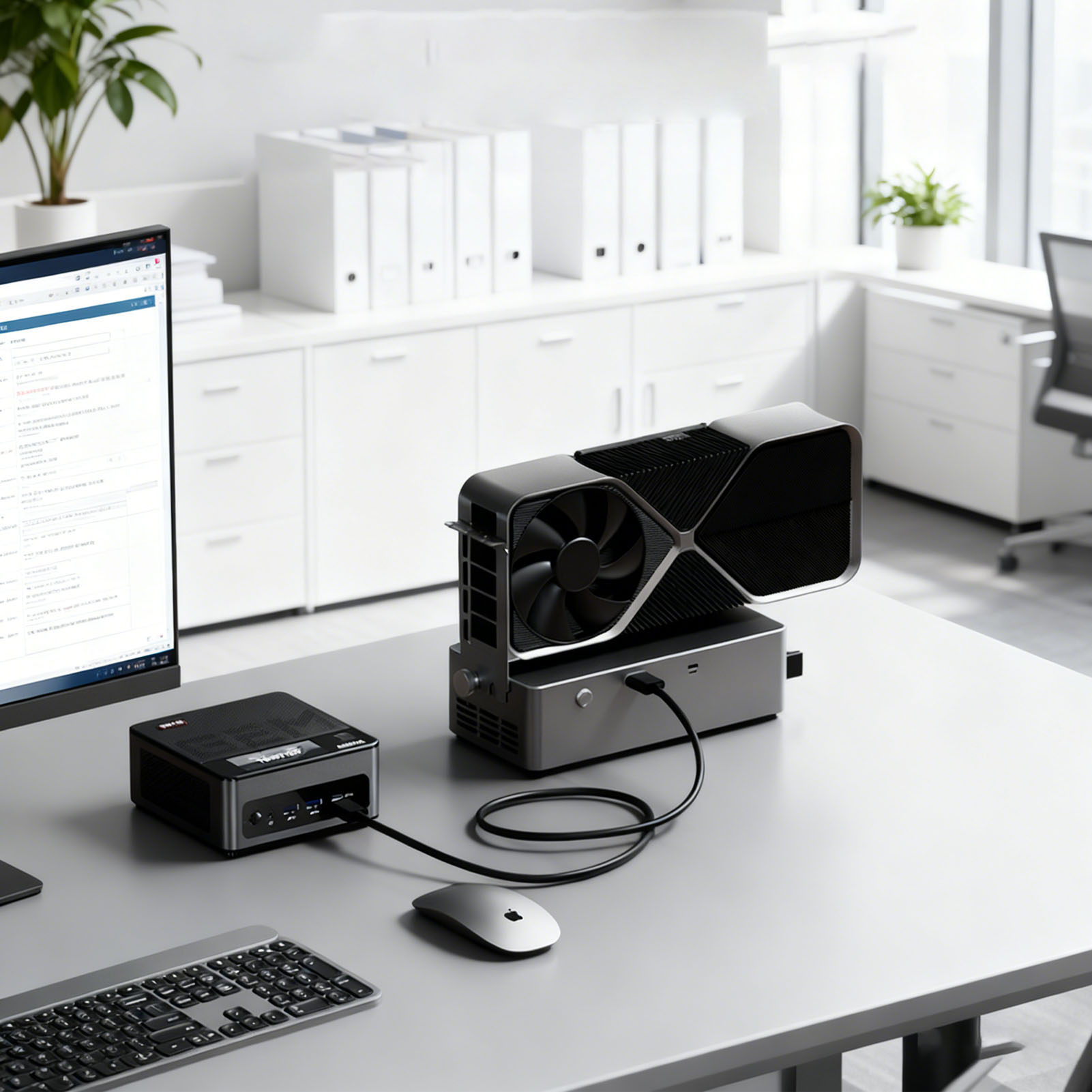 Dock GPU Eksternal 800W PSU PC - Oculink Egpu Dock Graphics Card ulasan dan harga